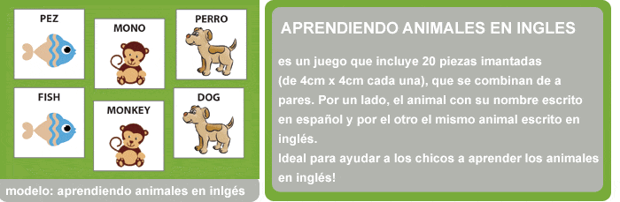 Uni los animales escritos en español con los mismos animales escritos en ingles
