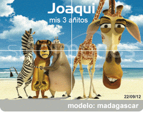 Imanes rompecabezas Madagascar